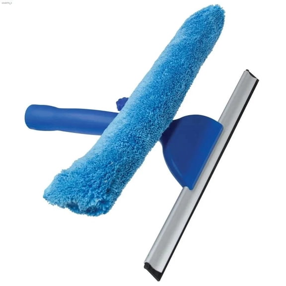 Topsi Clean Essentia 12" Window Cleaning Squeegee and Window Scrubber
