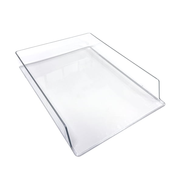 Pen+Gear Stackable Document Tray, Clear, 12.68” x 9.37” x 1.96”