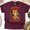 Maroon, variant on Meowy and Bright Shirt | Cute Cat Graphic Tee with Lights | Unisex Casual T-Shirt, Maroon, Size XL