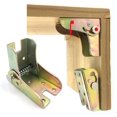 thumbnail image 3 of 4 Uds. Bisagra de bloqueo de autosoporte plegable, accesorios para patas de servicio pesado, abrazaderas angulares, soporte de extensión para mesa, patas plegables, mesas de trabajo plegable, 3 of 5