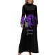 thumbnail image 1 of Regalos de concientización sobre el Alzheimer para mujeres Vestido largo con mariposas moradas para la enfermedad de Alzheimer Vestido de playa de moda para mujer, 1 of 4