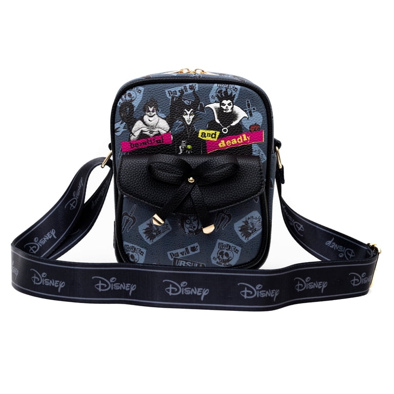 Disney Park WondaPop Maleficent  Crossbody Bag Black Villains Evil Queen New Amazon.com: Wondapop Disney Villains Luxe 8 main image 3