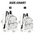 thumbnail image 2 of FORMRS Mini Backpack Purse for Women Travel Daypack Casual Shoulder Bag, Blue Cartoon Snowmen, 2 of 7