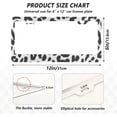 thumbnail image 3 of Coolnut Leopard License Plate Frames 2 Pack, Waterproof Aluminum Alloy Car Tag Holder 2 Holes License Plate Covers with Screw Caps Auto Accessories, 3 of 7