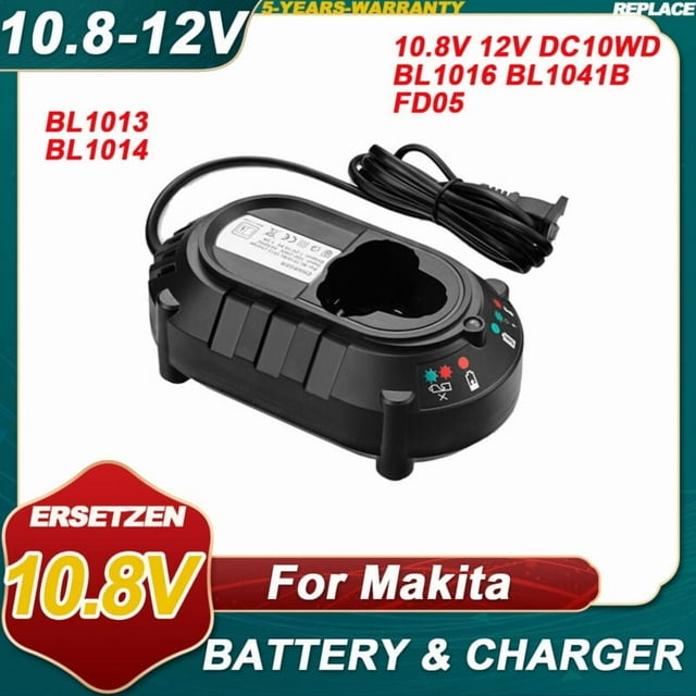 Li-ion Battery Charger for Makita BL1013 BL1014 10.8V-12V max Lithium-ion Batteries DC10WA DC10WB Electrical Drill Tools Power Supply Charger with US Plug