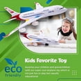 thumbnail image 4 of Toy Plane for Kids, Bump and Go Action, Toy Airplane for Toddlers with LED Flashing Lights and Sounds for Boys and Girls 3-12 Years (Airbus A380), 4 of 5
