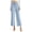 Light Blue, variant on OSOLU Women Solid Color Wide Leg Pants High Waist Straight Vertical Vertical Stretch Modern Dance Training Pants Classical Dance Pants Yoga Pants Trousers Everyday Comfort Versatile Bottoms
