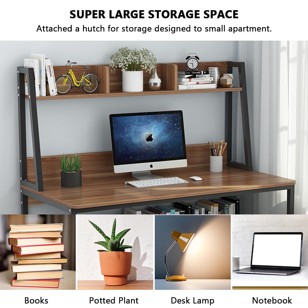 Tribesigns Computer Desk With Hutch And Bookshelf 47 Home Office
