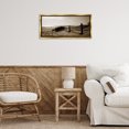 thumbnail image 3 of Stupell Industries Beach at Sundown Nautical & Beach Photography Gold Floater Framed Canvas Art Print Wall Art, 25 x 11, 3 of 10