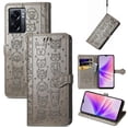 thumbnail image 1 of Funda Cartera FOXDOCK para OPPO A77 , Flip PU con Relieve de Gatos y Perros, Tarjetero y Soporte, 1 of 6