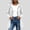 White, variant on FRSASU Women's Hooded Waterproof Windbreaker Long Coat Loose Utility Rain Jacket with Pockets Outdoor Daily Wear White