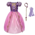 thumbnail image 1 of Disney vestido de princesa Rapunzel para niña, disfraz de Sofía para cumpleaños, Halloween, carnaval, fiesta, 1 of 4