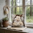 thumbnail image 4 of Rijanmt Easter Realistic Fluffy Bunny Comfort Pillow Case,Easter Throw Pillow Case With Flower Bunny And Eggs,Pillowcase Square Cushion Covers For Sofa Bed Couch,Spring Home Decor,17.71*17.71",A, 4 of 6
