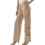 Metro7 - Women's Embroidered Cargo Pant
