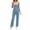 Blue, variant on Overalls Women Loose Fit Denim Bib Baggy Overall Jumpsuit Straight Wide Leg Stretchy Jean Pants Fashion,Blue,M
