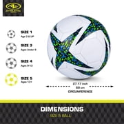 Athletic Works Size 5 Soccer Ball, Blue