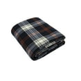thumbnail image 5 of 24 Pack of Bulk Wholesale 60”L x 50”W Plaid Color Fleece Throw Blankets for Fall, Winter, Spring, Summer, Men, Women, Children, Homeless, Charity Donation Drives in Black Plaid, 5 of 7