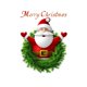thumbnail image 1 of Pegatinas navideñas de cristal para árbol de Navidad, adornos de Papá Noel, pegatinas de vidrio, 1 of 3