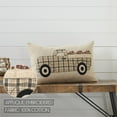thumbnail image 5 of VHC Brands Cider Mill Applique Apple Truck Pillow, 14x22, 5 of 6