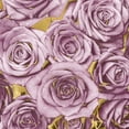 thumbnail image 3 of Bennett, Kate 12x12 Black Modern Framed Museum Art Print Titled - Roses - Amethyst on Gold, 3 of 5