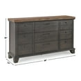 thumbnail image 5 of Steve Silver Bear Creek Acacia Wood 6-Drawers Bedroom Dresser, Brown, 5 of 8