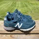 thumbnail image 2 of New Balance 990v4 Size 6 Shoes Navy Silver Road Running Trainer, 2 of 6
