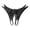 Black, variant on Women's Panties Elegant Sheer Lace Open-Front No-Show Underwear for Women Surprise Thong Style Comfort And Fit White One Size