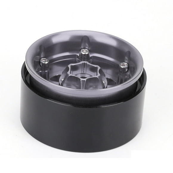 Jante de Piste RC en Métal, Moyeu de Voiture RC, Accessoire RC Pratique Crawler RC pour Voiture RC 1:10 Noir et Argent,Argent,Noir et Doré,Noir et Rouge