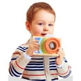 thumbnail image 4 of Wooden Camera Kaleidoscope Toy For Children 3+ Years Visual Sensory Development Rotating Lens Early Learning Activity 3.7X2.8X2.2 Inch Multicolor Design A, 4 of 6