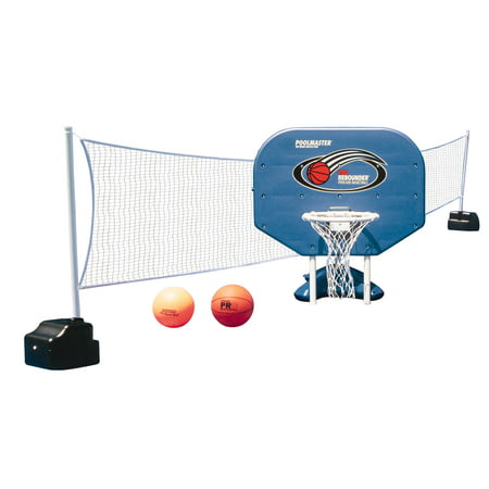Poolmaster Pro Rebounder Poolside Basketball Game and Volleyball Game Combo for Swimming