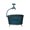Small blue, variant on Retros Styles Iron Plant Pots With 3D Faucet Elevated Stand Home Gardening Plant Container For Flowers Indoor Outdoor