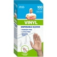 Mr. Clean LatexFree Disposable Vinyl Gloves, Flexible Fit, 100 Ct