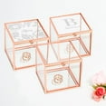 thumbnail image 3 of Weddingstar 4589-56 Small Glass Jewelry Box with Rose Gold Edges, 3 of 4