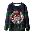 thumbnail image 4 of Nmnitkp Unisex Christmas Ugly Sweatshirt 3D Xmas Festive Print Crewneck Pullover Long Sleeve Sweatshirts for Holiday Party ​​Soft and Skin-Friendly Men's Sweatshirts, 4 of 4
