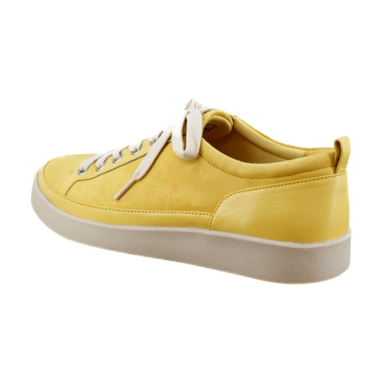 Vionic Winny Women's Fashion Sneakers Butter Yellow Leather Size
