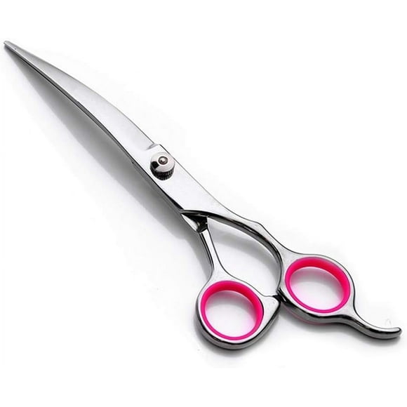 Ultimate Pet Grooming Solution, Curved Dog Grooming Scissors With Silencer Design, Ergonomic Non-Slip Handle, Adjustable Tightness, Essential For Professional And Home Grooming