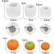 thumbnail image 2 of Inteprter Molde de calabaza 3D de silicona de 3 piezas para hacer jabón y velas con forma de calabaza distintiva no tóxica Artesanía, 2 of 4