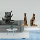 thumbnail image 2 of Figura de mesa de gato, estatua, sujetalibros, escultura, sujetalibros, adorno de resina con estilo decorativo, ideal para oficina, hogar, decoración,, 2 of 8
