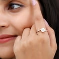 thumbnail image 4 of Silvago Jewel 1.6 Ct VVS1/D Oval Cut Diamond Rings - 14K White Gold Over Solitaire Rings - Bypass Engagement Wedding Ring for Women's - Causal Office Wear Rings - Promise Wedding Gifts for Her, 4 of 8