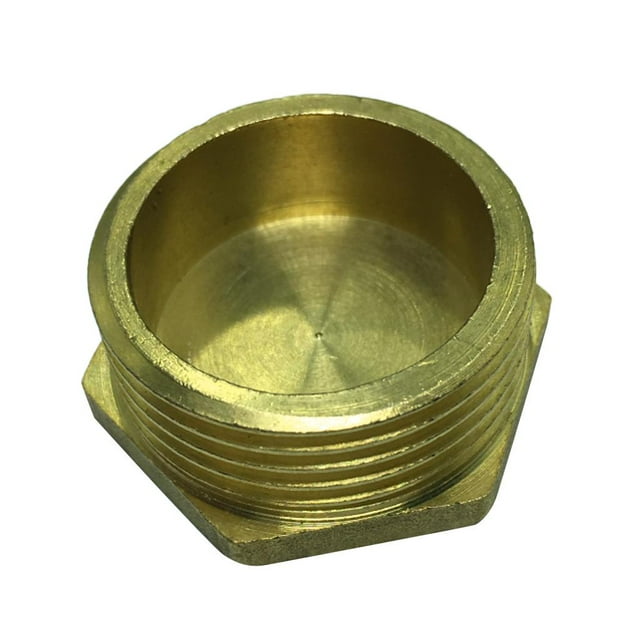 Tapón hundido hexagonal 1/4" 3/8" 1/2" 3/4" 1" 11/2" 2" Tapón de tubo macho de latón kusrkot Accesorio de manguera de rosca macho de latón