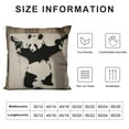 thumbnail image 5 of Autua Panda Guns Street Art Graphic Decorative Cushion Cover Home Couch Room Sofa 1PC Soft Durable for Car Bedroom 22x22in, 5 of 5
