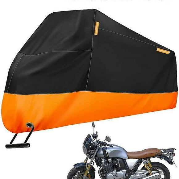Motorcycle Tarp Windproof Motorcycle Cover Waterproof Outdoor With Reflective Strips Stable Motorcycle Cover Dust Cover