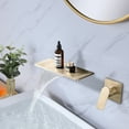 thumbnail image 6 of Cerypsa Single Handle Bathroom Waterfall Sink Faucet Brushed Gold, 6 of 7