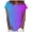 Multicolor, variant on Teissuly Women's Casual Gradient Color Short Sleeved T-Shirt Tunic Blouse Tops