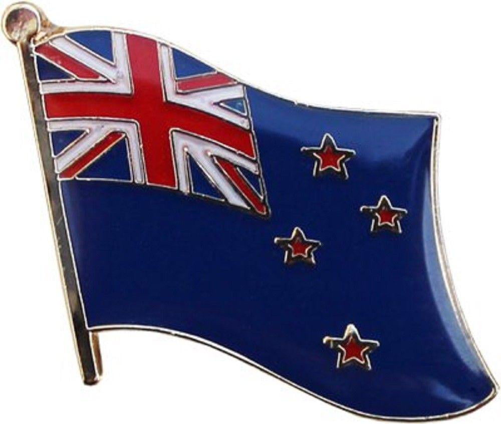 New Zealand Country Flag Bike Motorcycle Hat Cap lapel Pin 