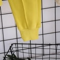 thumbnail image 6 of NIEWTR Kids Sweatsuit Set Girls Infant Toddler Girl Long Sleeve Crewneck Top with Elastic Waist Pants Fall Winter Daily Wear Comfy Sleep Set Soft for 0-6Y(A-Yellow,7-8 Years), 6 of 6
