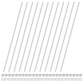 thumbnail image 1 of Uxcell 12-Pack Fully Threaded Rod, M4x350mm 304 Stainless Steel Right Hand Thread Bar Studs with Hex Nuts and Washers, 1 of 7