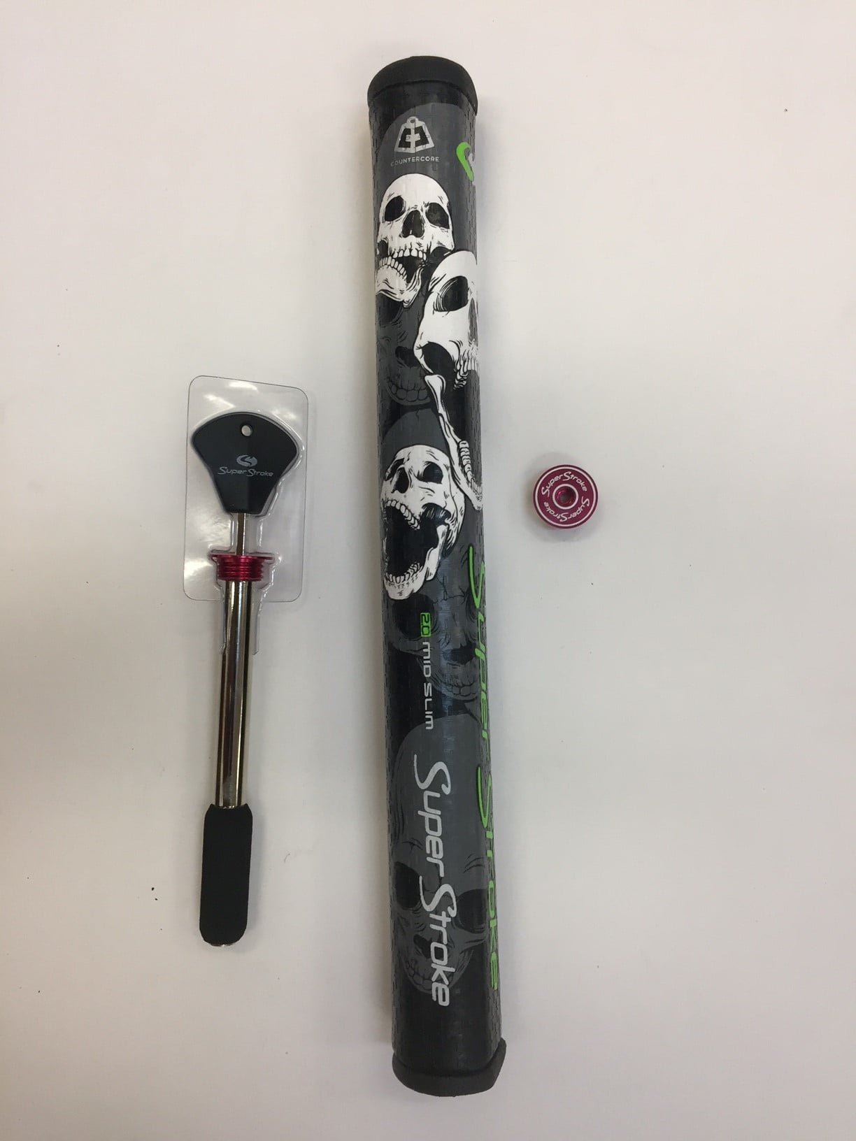Super Stroke Skull 2.0 Mid Slim Counter Core Putter Grip, 50g weight