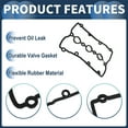 thumbnail image 4 of Unique Bargains Valve Cover Gasket Set No.06C103483J Cylinder Head Valve Seal Gasket for Audi A8 2003-2005 ACM Black Rocker Cover Gasket 1 Pcs, 4 of 6