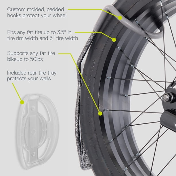 Delta Cycle Fat Tire Leonardo Wall Rack & Tray, Silver - Walmart.ca